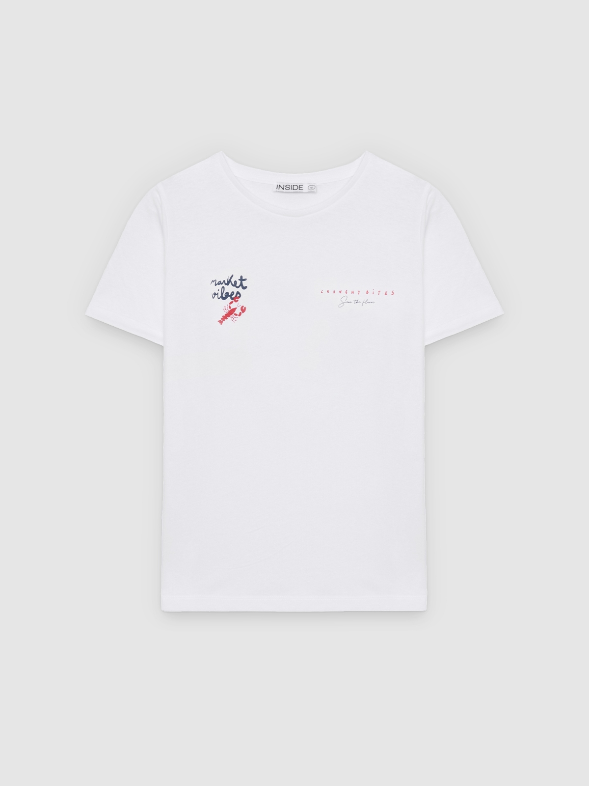 %Pto% Camiseta marine oversize blanco vista frontal