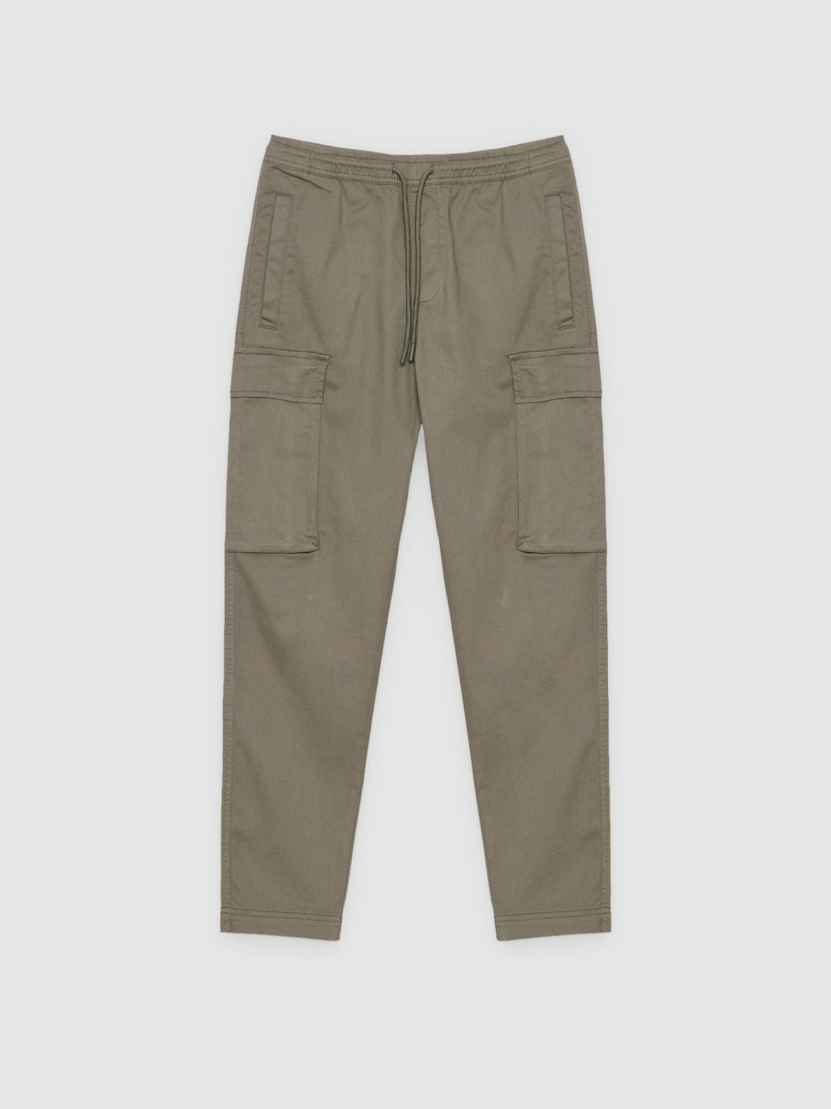 %Pto% Pantalón cargo jogger beige vista frontal