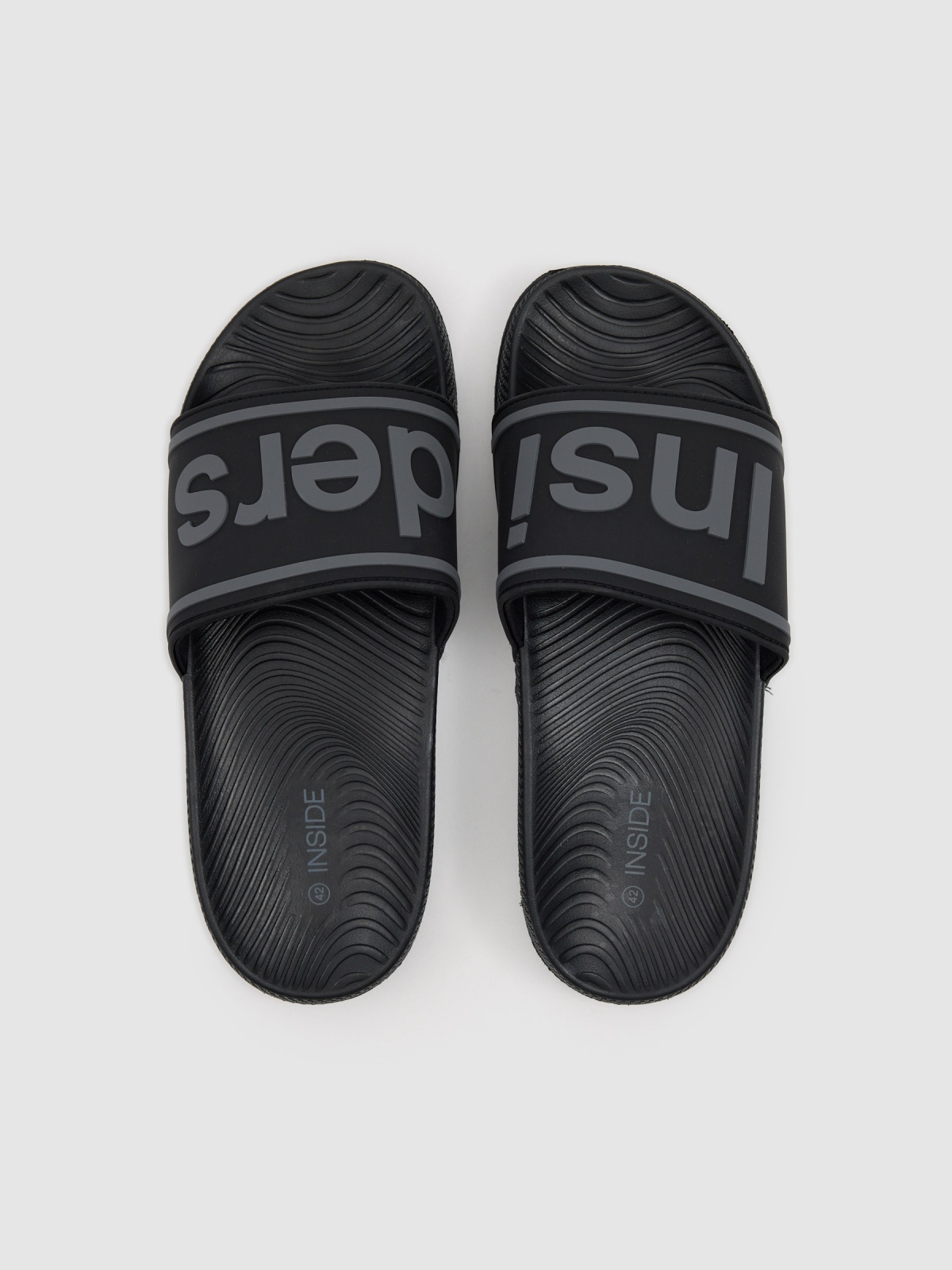 Chinelo para Insiders preto vista detalhe