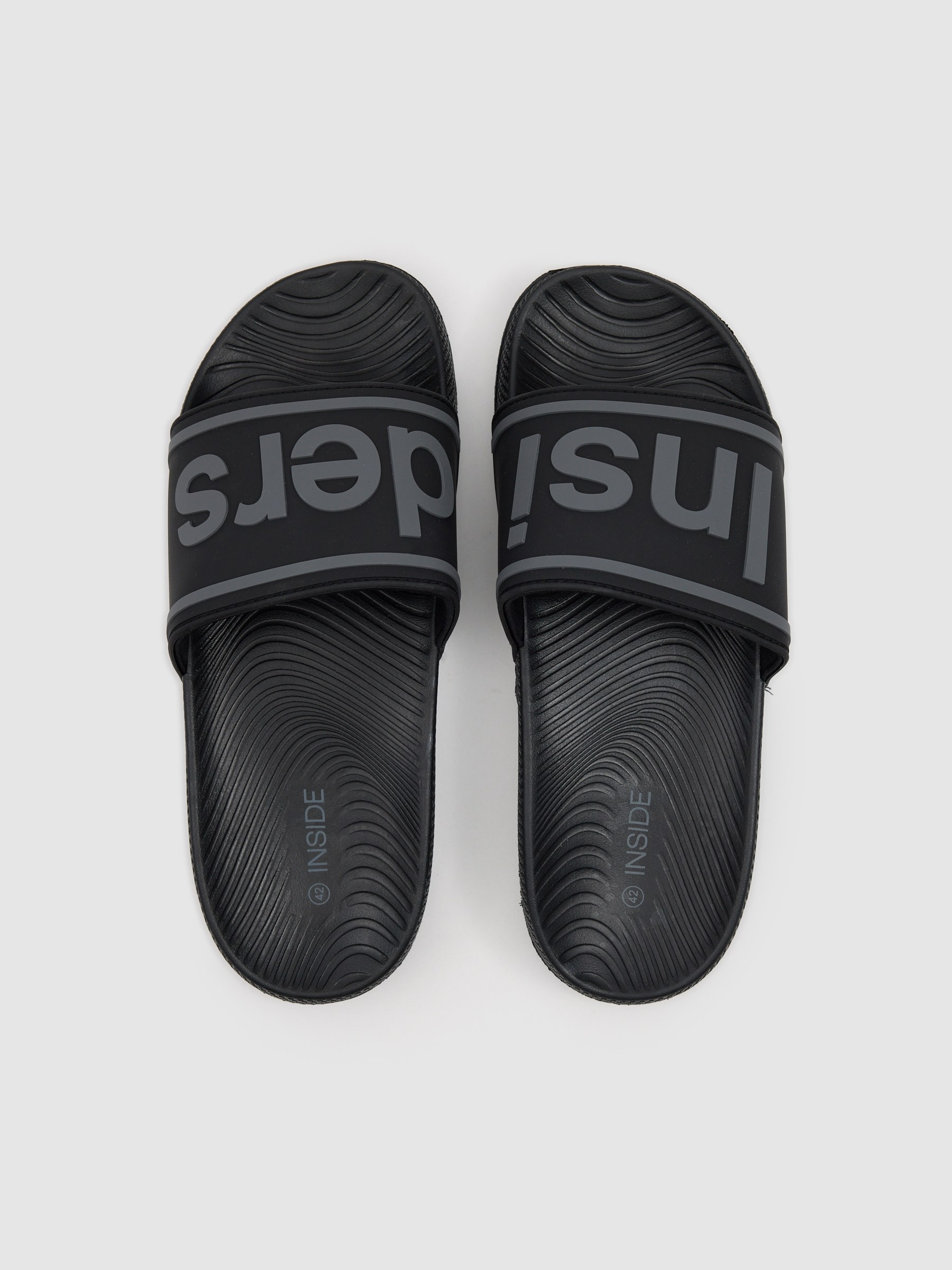 Chinelo para Insiders preto vista superior