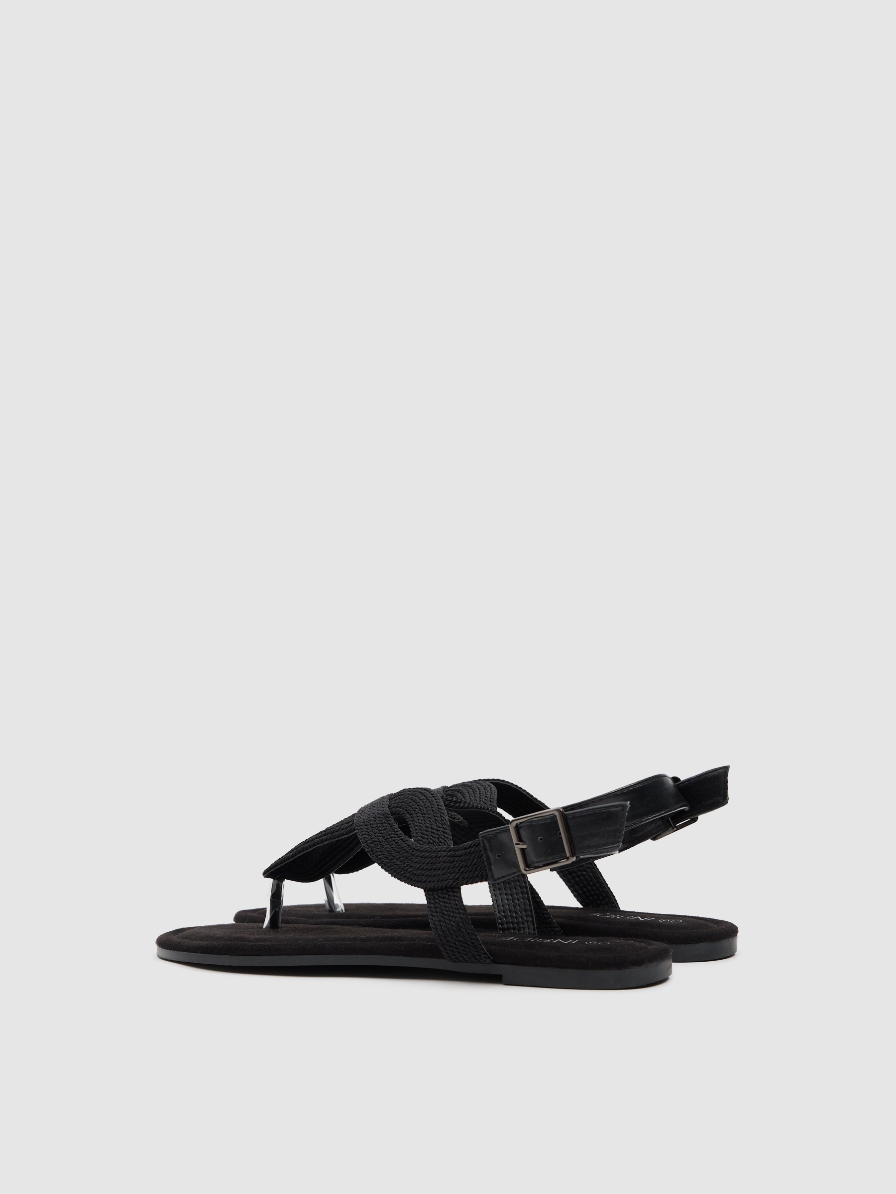 Black toe sandals black