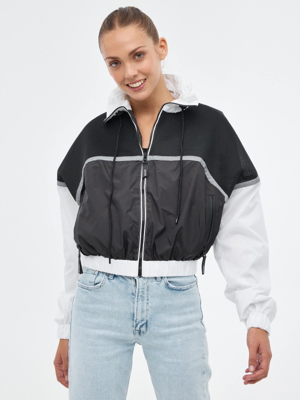 Mãe jeans slim azul claro azul claro vista geral frontal