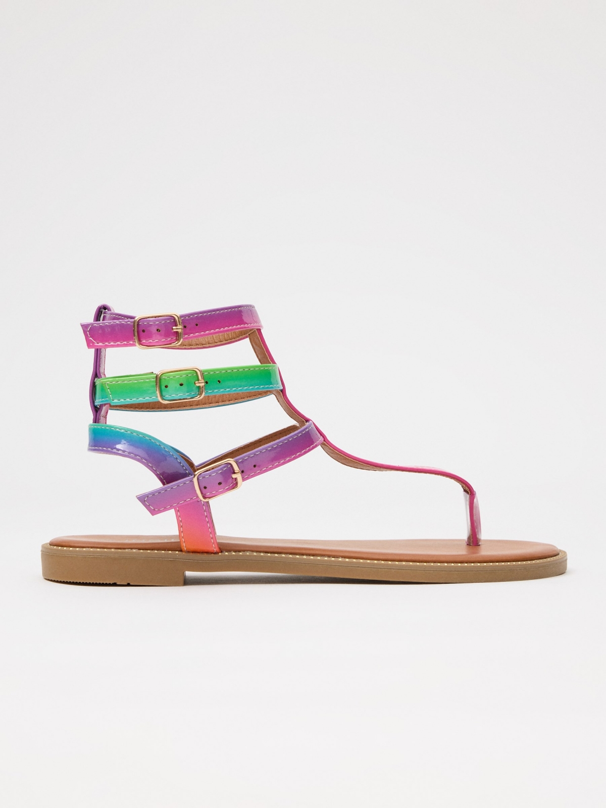 Multicolor strappy sandal multicolor