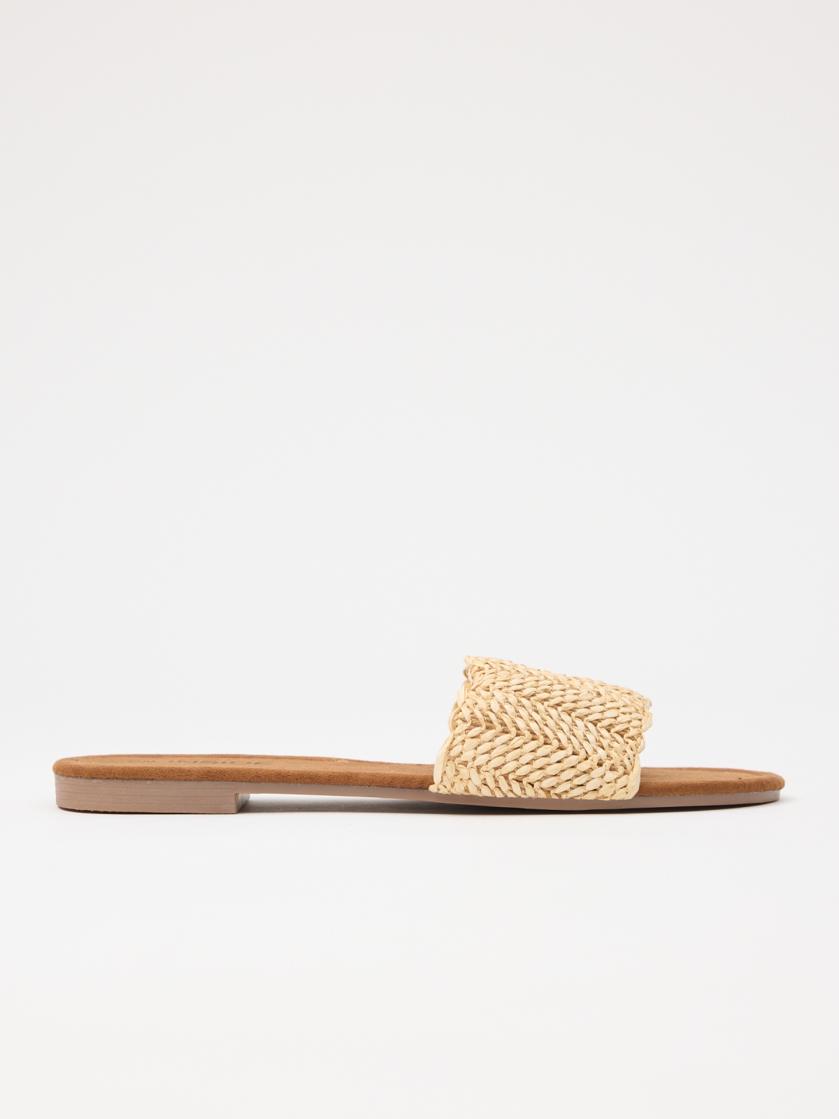 Intertwined raffia bangle sand