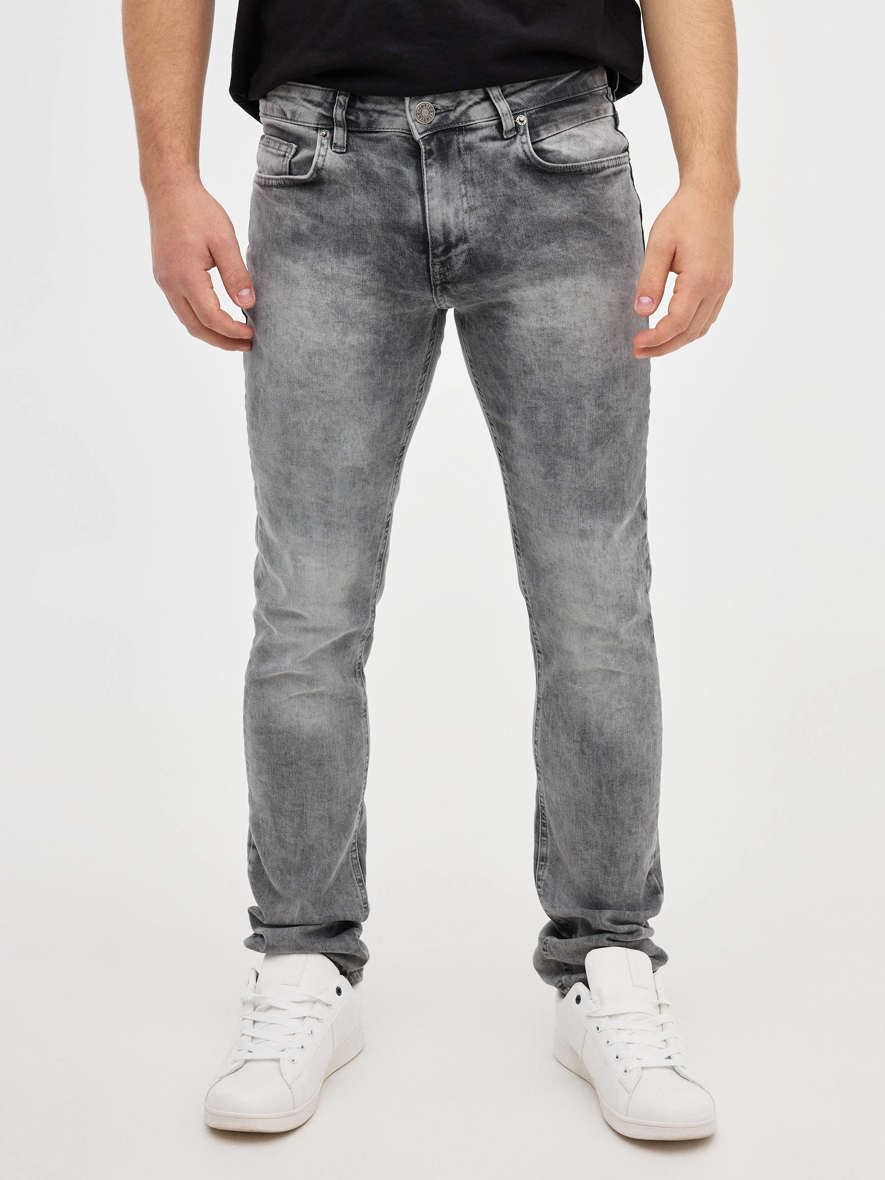 Jeans Slim grises gris oscuro vista general frontal