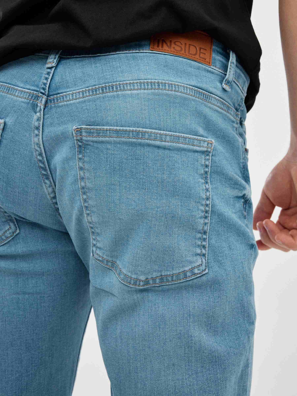 Jeans Azul claro normal azul claro vista detalhe