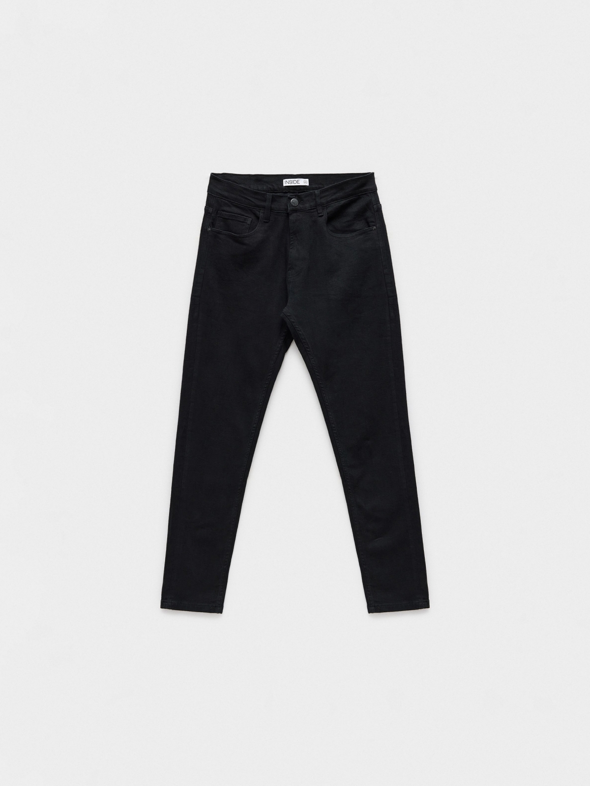 %Pto% Black slim jeans black front view