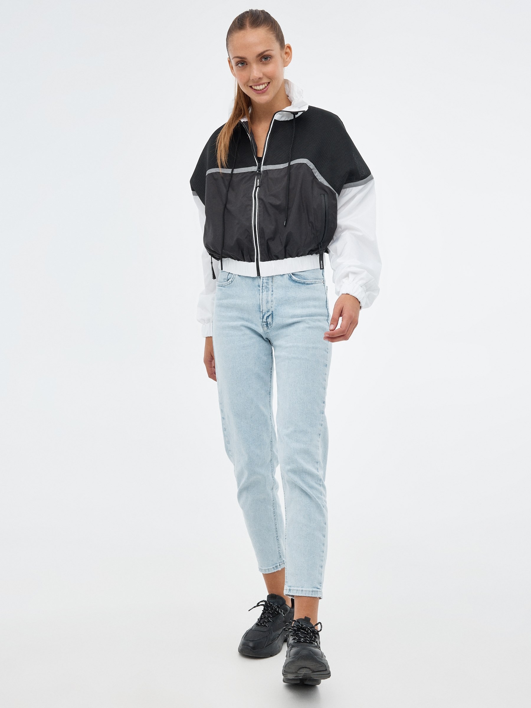 Jeans mom slim azul claro azul claro vista general frontal