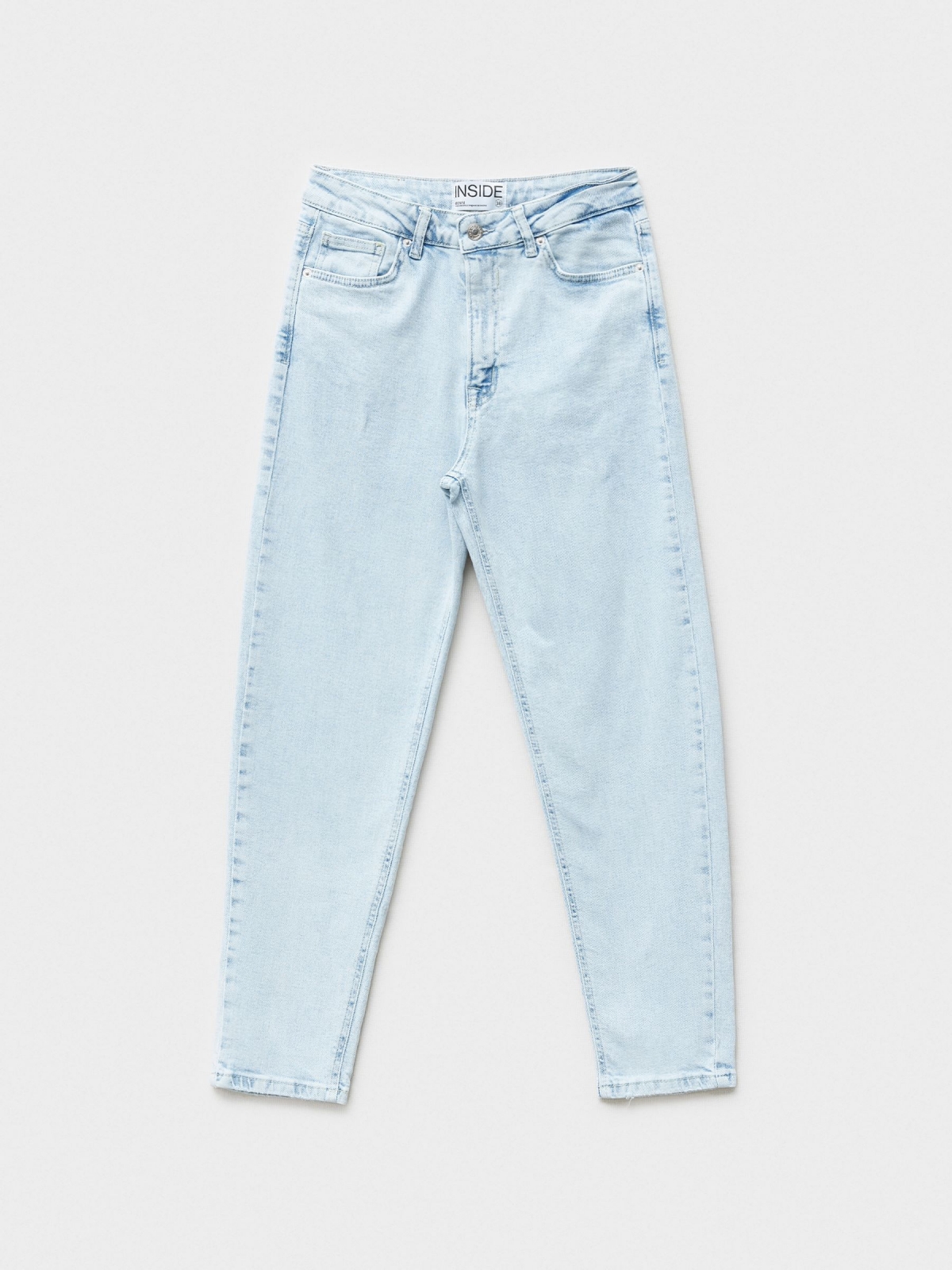 %Pto% Jeans mom slim azul claro azul claro