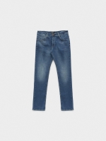 %Pto% Dark blue regulation jeans blue front view