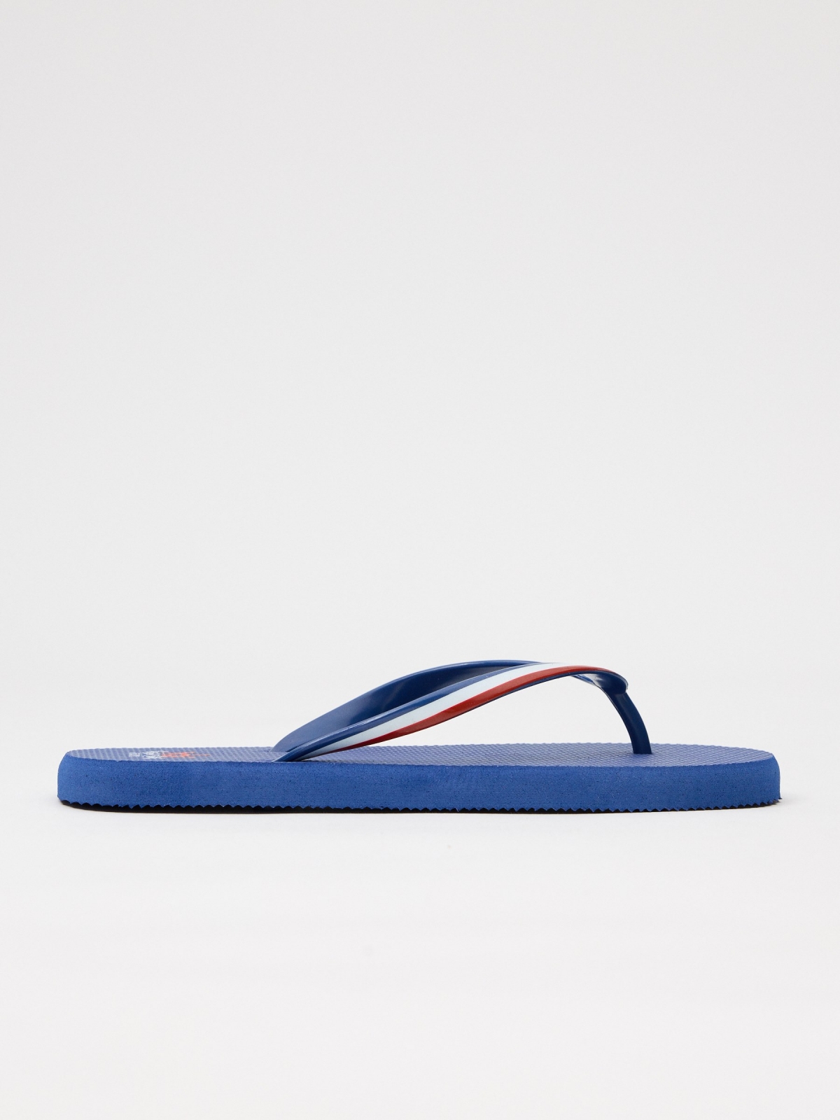Beach flip flops sailor navy lateral view