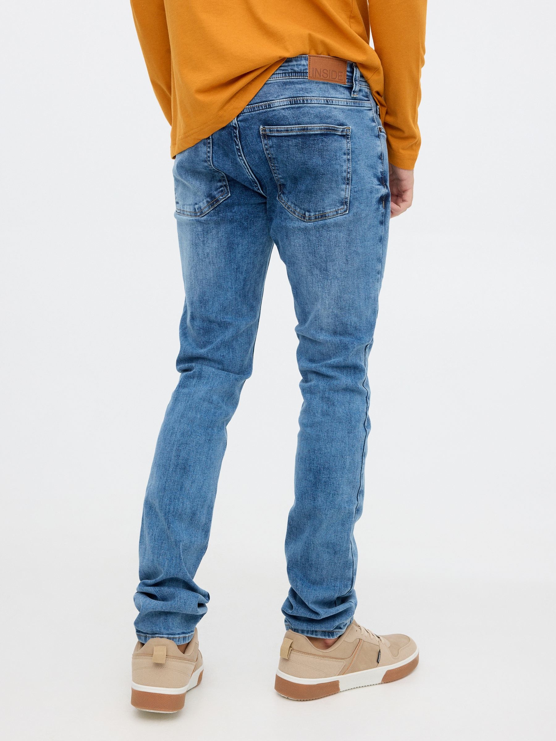 Slim jeans blue general front view