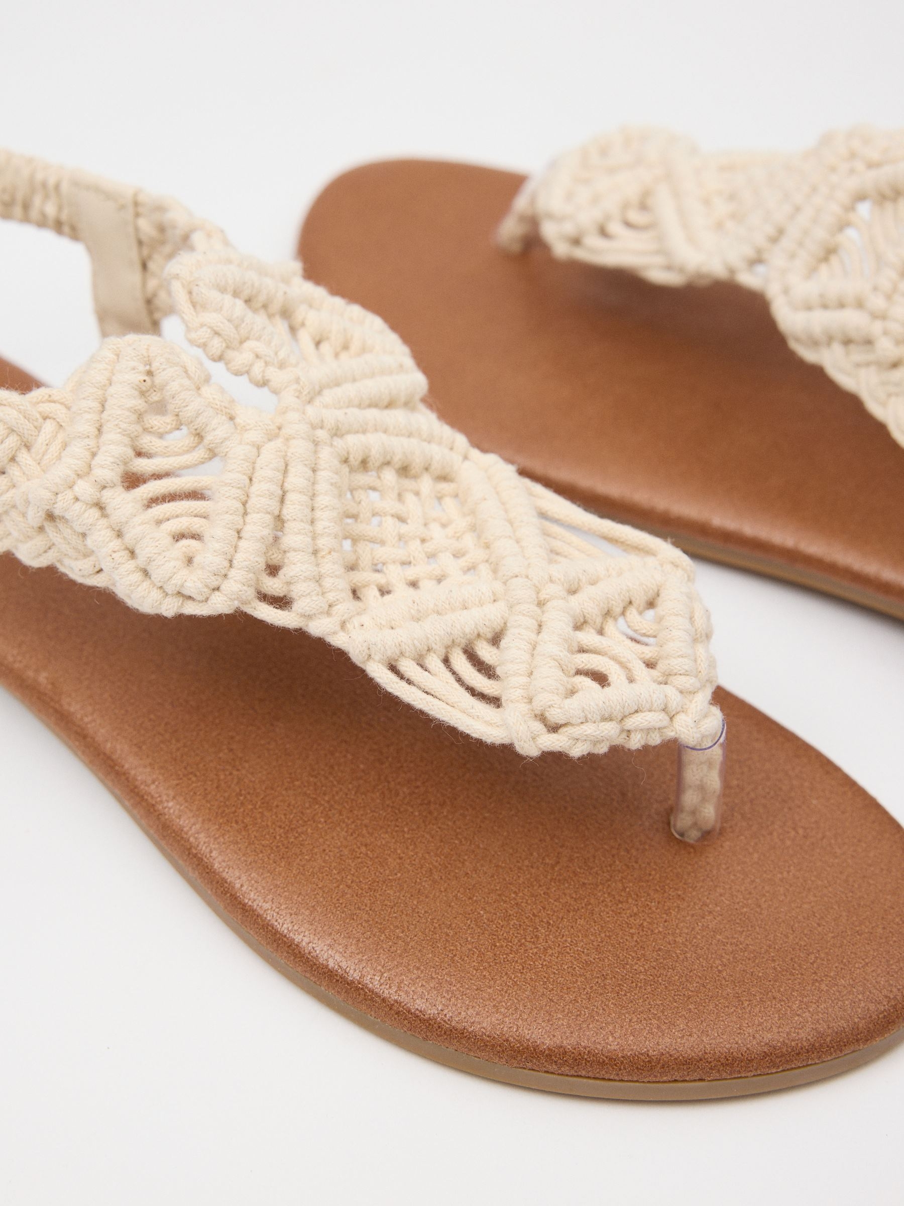 Sandálias Macramé off white
