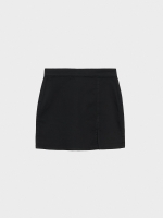 %Pto% Mini slim skirt with slit black