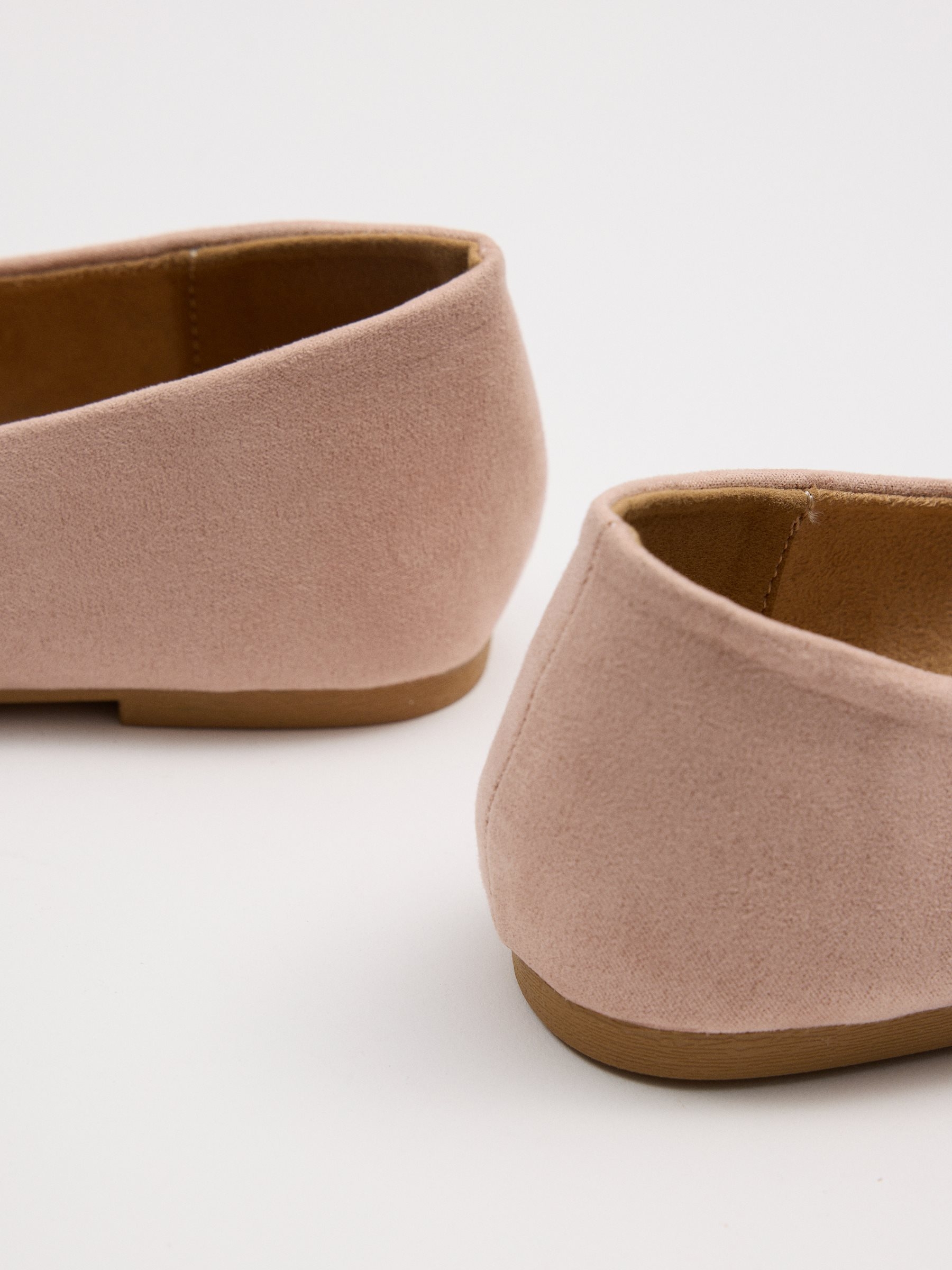 Jute strap ballerina pink