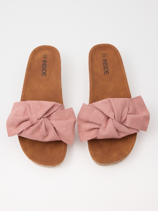 Wedge shovel wedge loop strip nude pink detail view