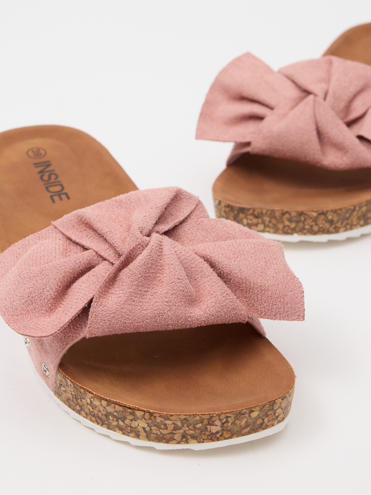 Wedge shovel wedge loop strip nude pink detail view