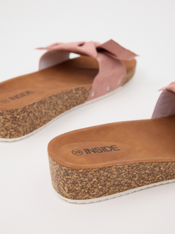 Wedge shovel wedge loop strip nude pink detail view