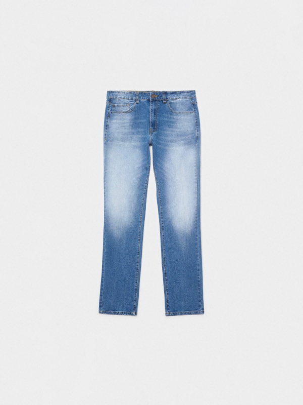  Regular jeans blue front view