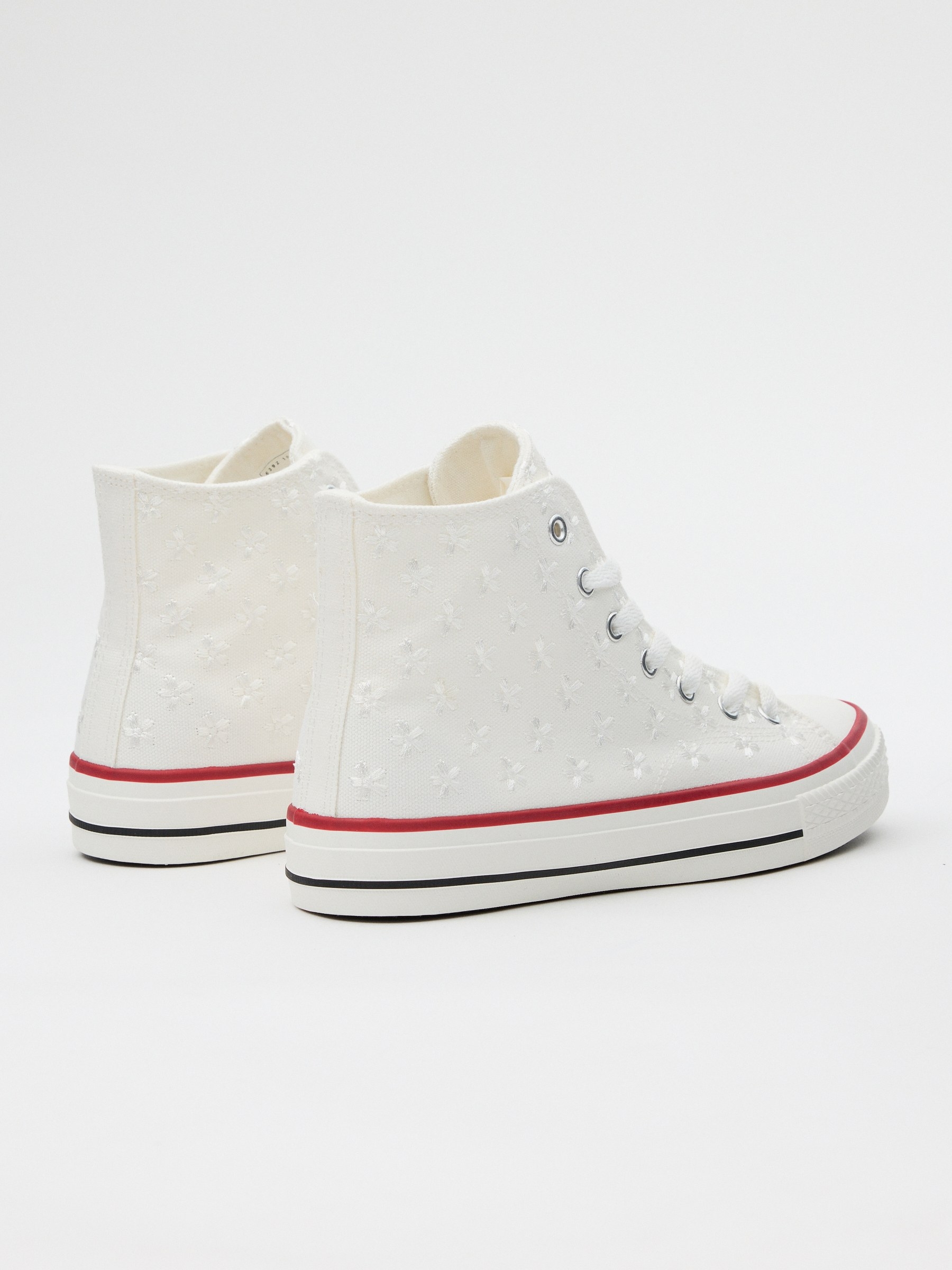 Sneaker casual boot canvas white