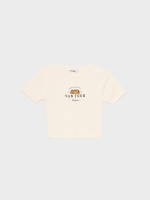 %Pto% Crop top VAN TOUR areia