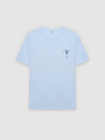 %Pto% Azure T-shirt sky blue front view