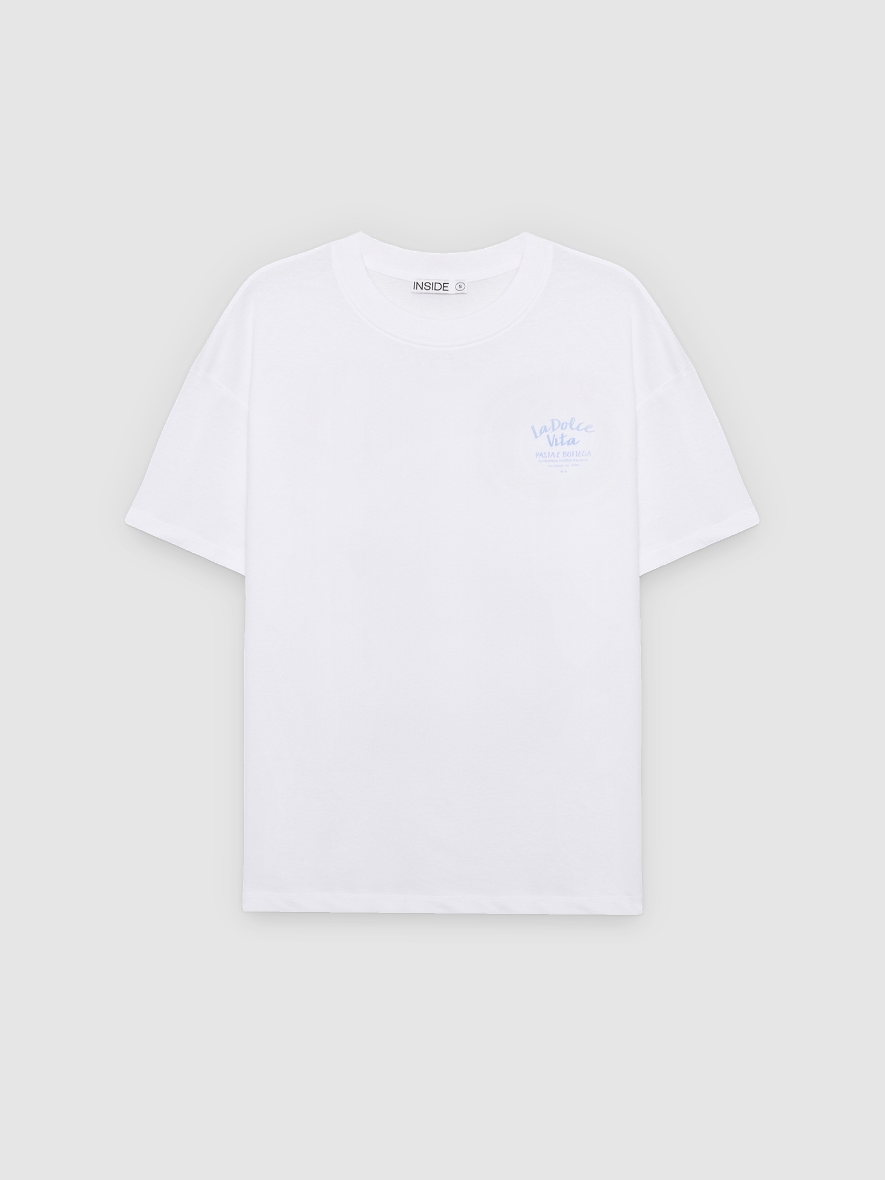 %Pto% Camiseta Dolce Vita branco vista frontal