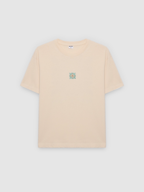  Crew neck t-shirt raw front view