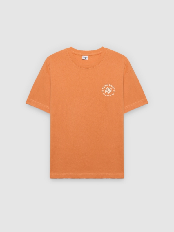  Camiseta Ocean coral vista frontal