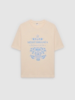 %Pto% Camiseta Mediterrânea crua vista frontal