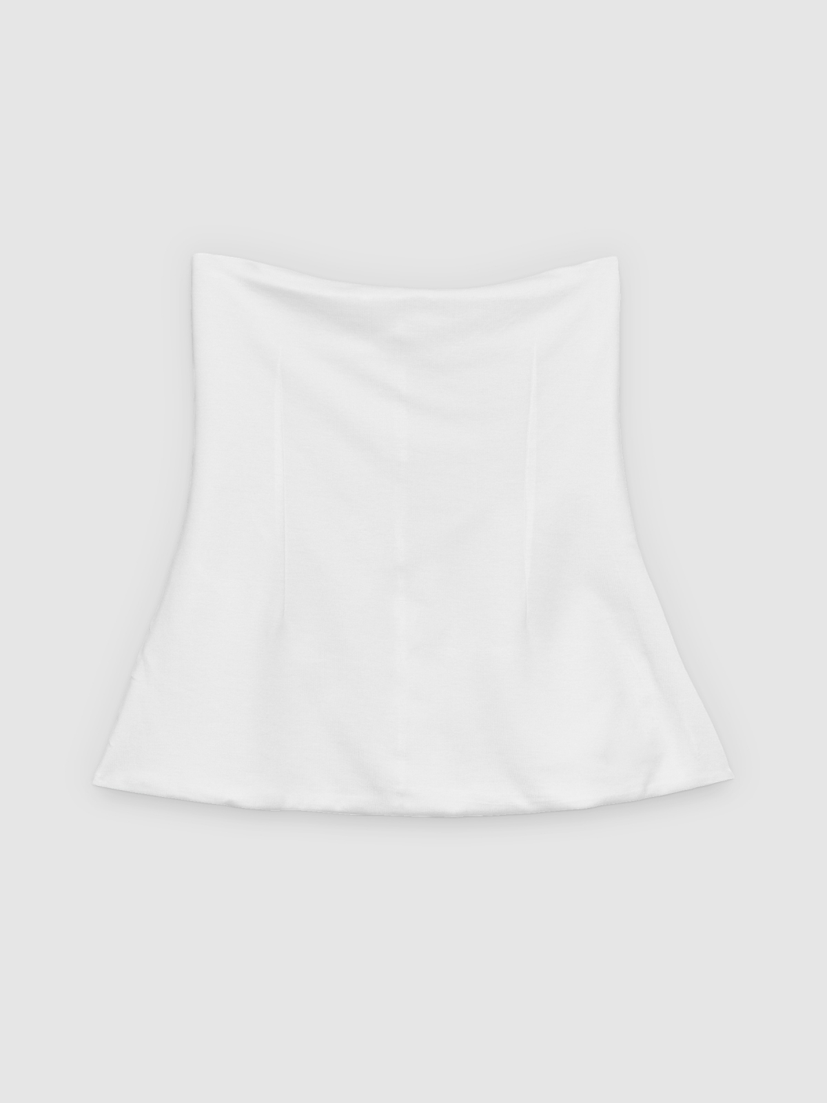 %Pto% Top bandeau peplum blanco vista frontal