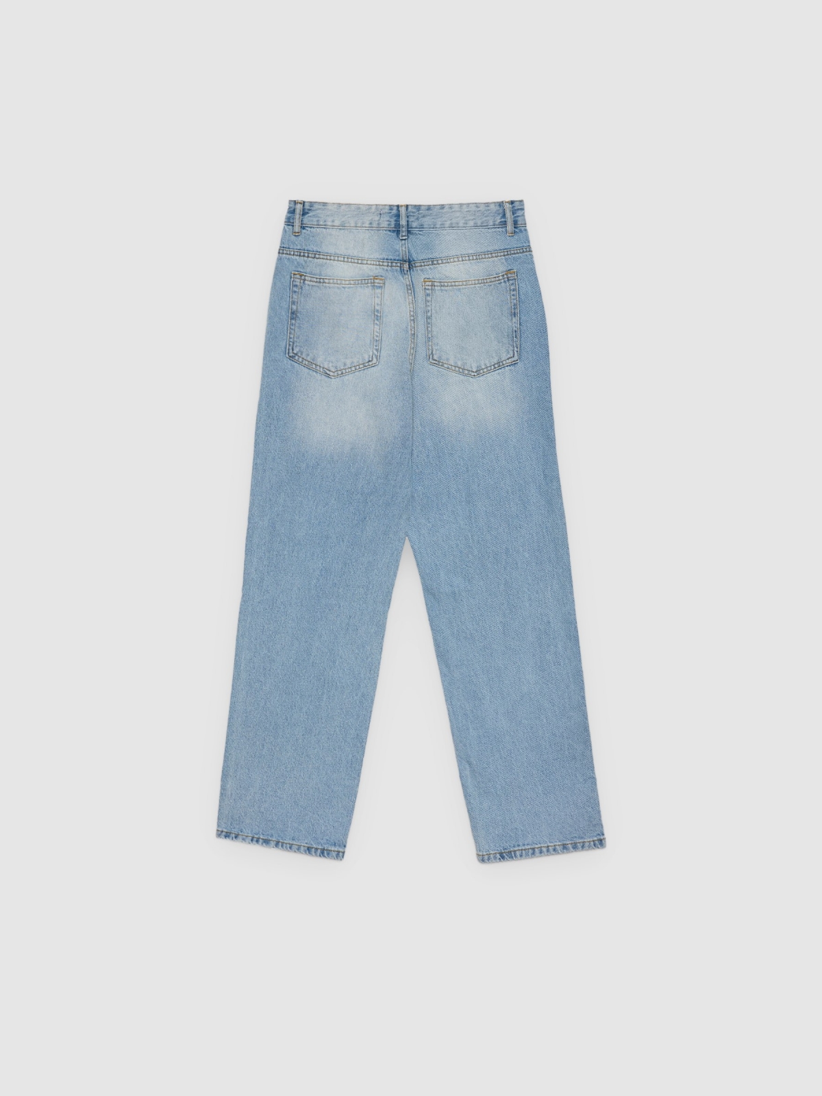 Jeans loose azul lavado azul vista trasera