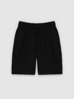 %Pto% Bermuda jogger black front view