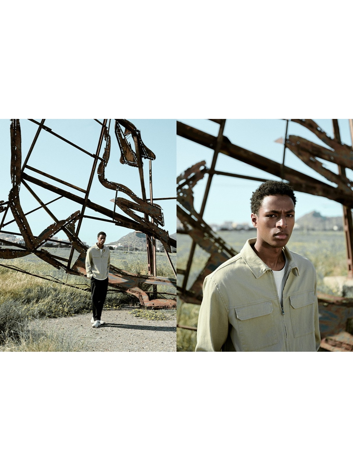 %NewExtra% Zipper jacket raw