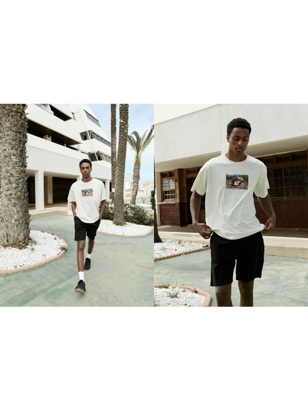  Gabardine jogger shorts black
