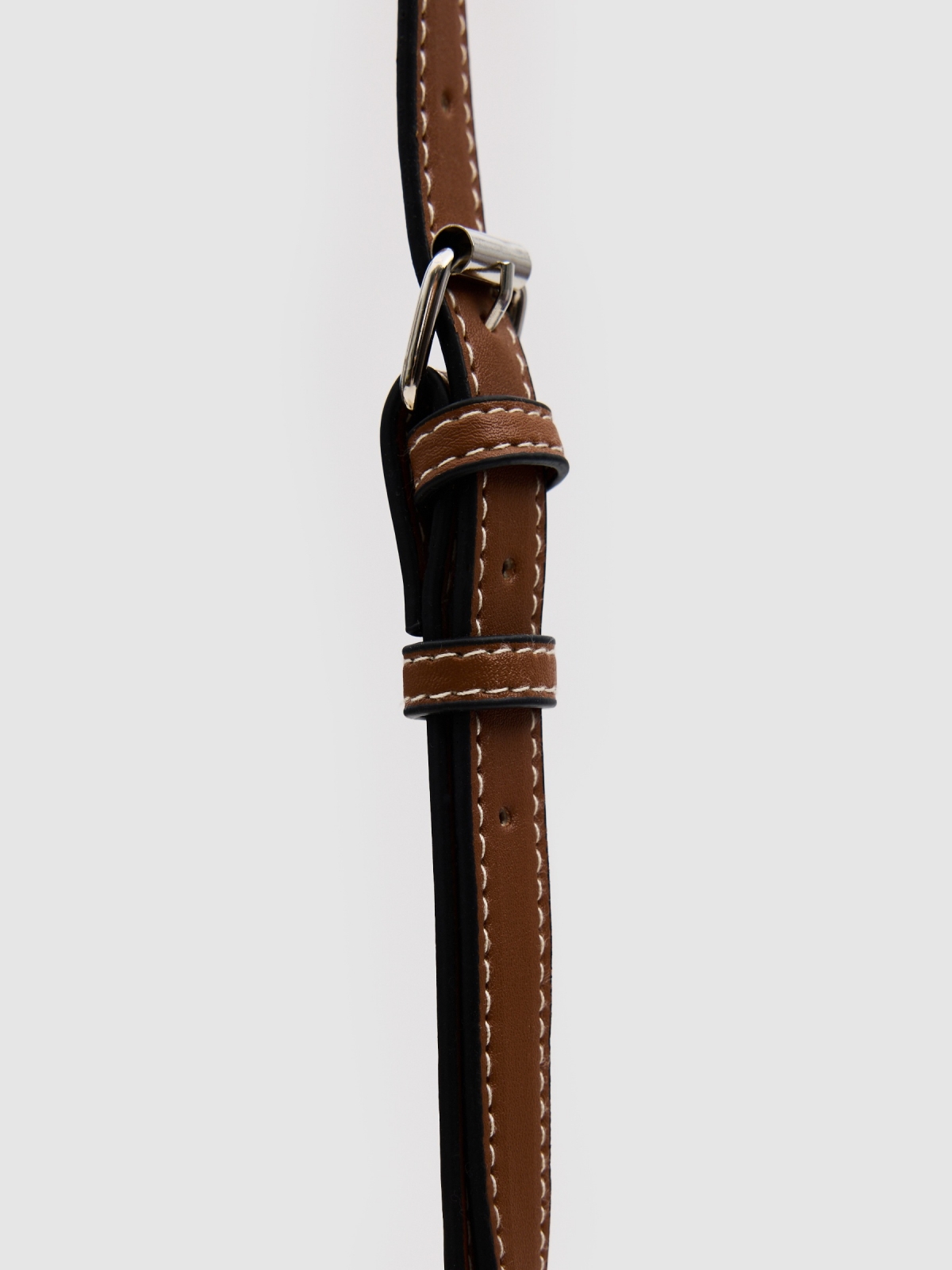 Bolso cesta yute beige vista detalle