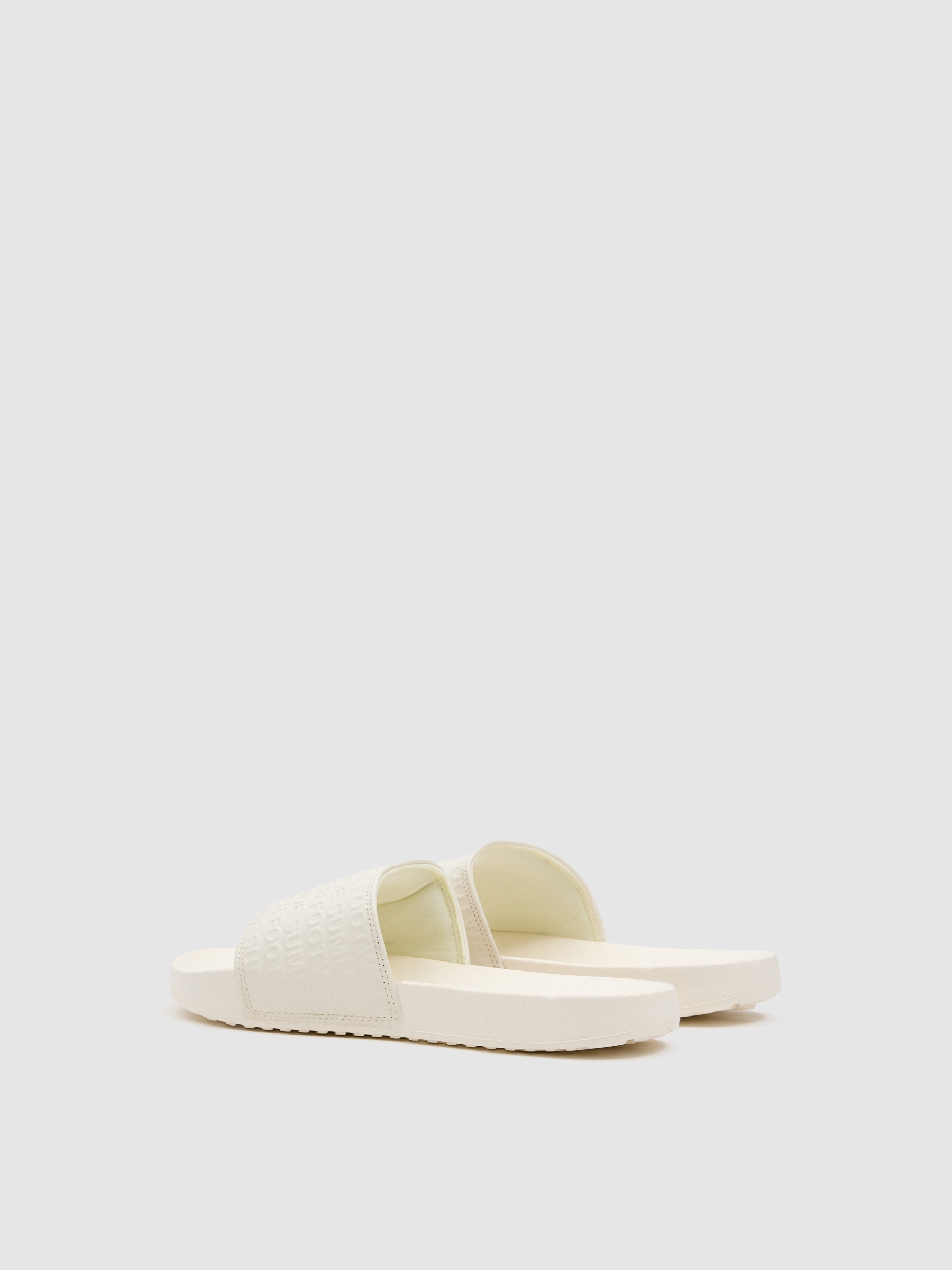 chinelo para piscina branco vista superior