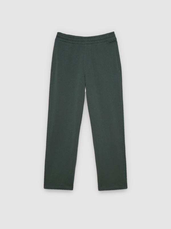  Jogger felpa con cordones gris vista frontal