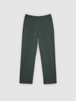 %Pto% Jogger felpa con cordones gris vista frontal