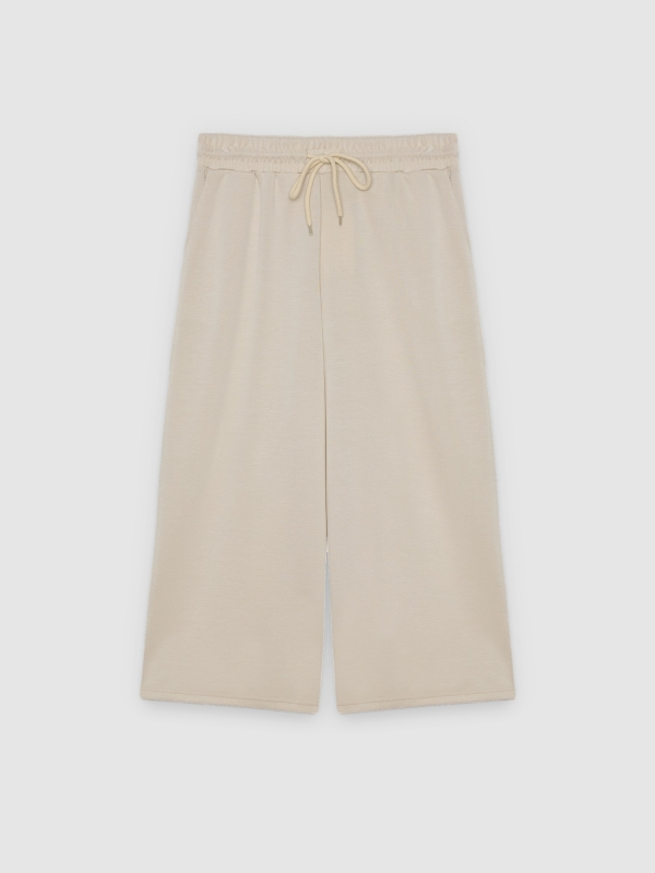  Pantalón culotte punto crudo vista frontal