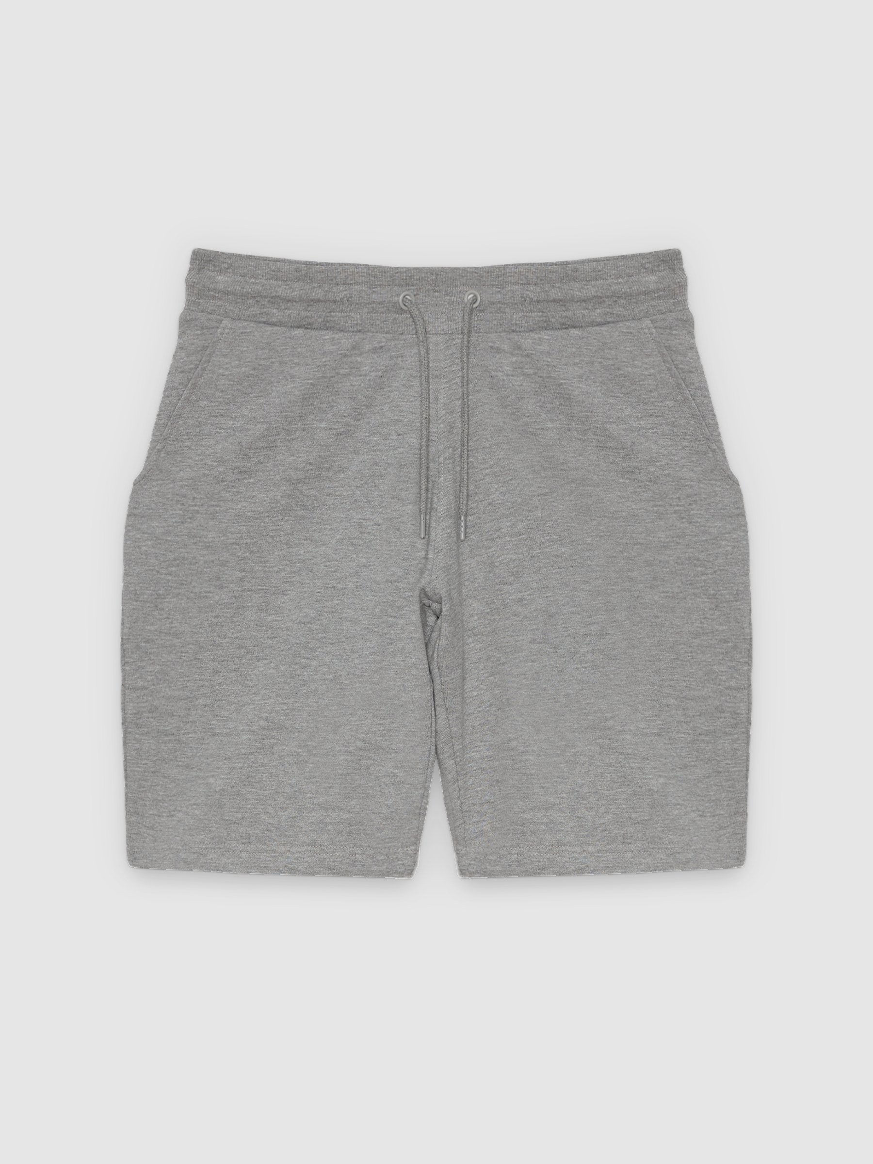 Basic jogger bermuda shorts grey middle front view