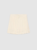 %Pto% Pleated skort off white front view