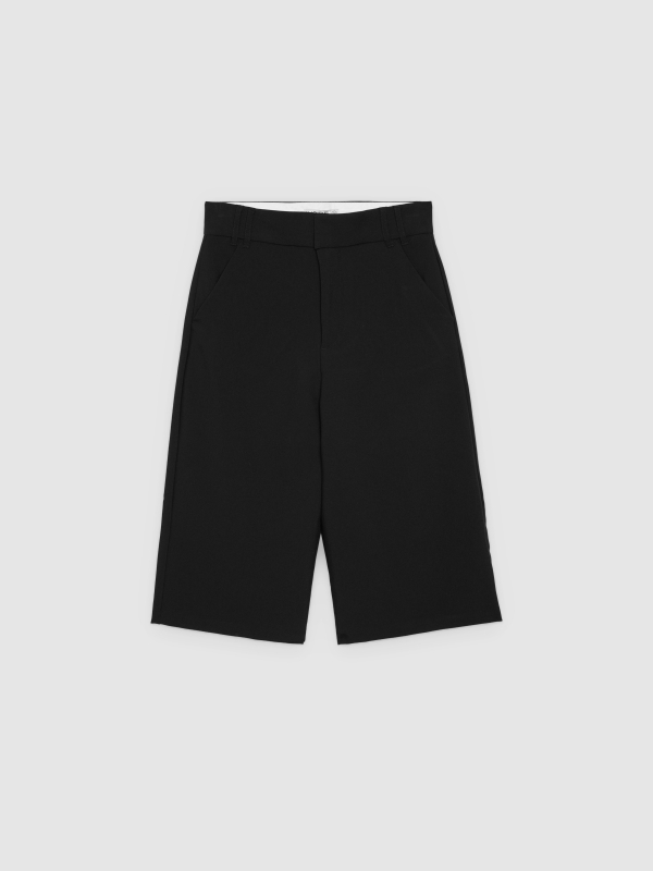  Fluid Bermuda mid-rise black front view