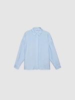 %Pto% Camisa fluida básica azul claro vista frontal