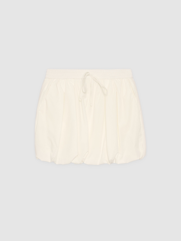  Saia mini balão off white vista frontal