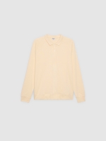 %Pto% Classic long-sleeve polo off white front view