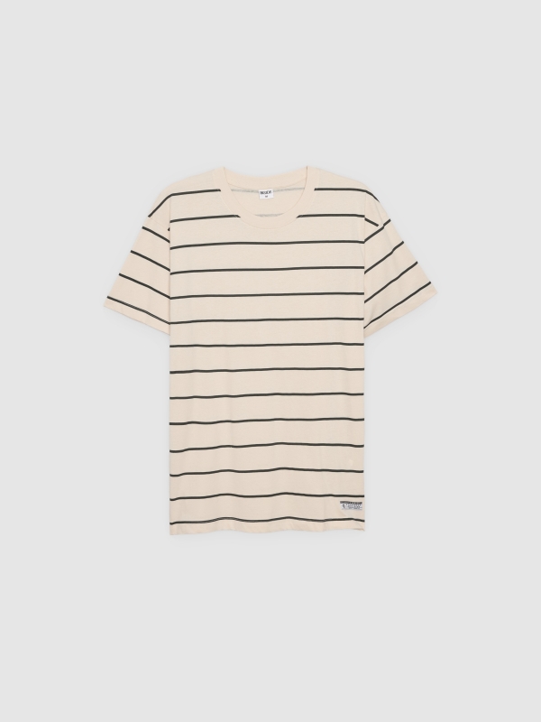  Striped combined shirt raw front view