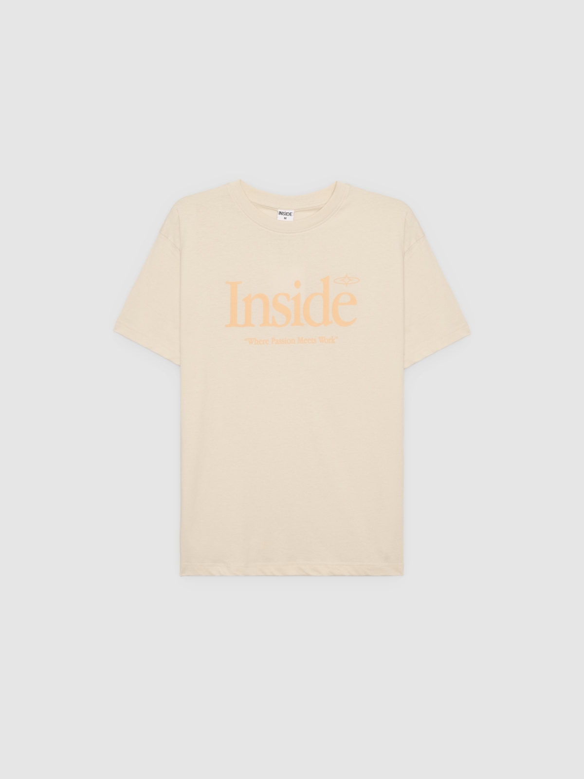 %Pto% Camiseta Inside crudo vista frontal