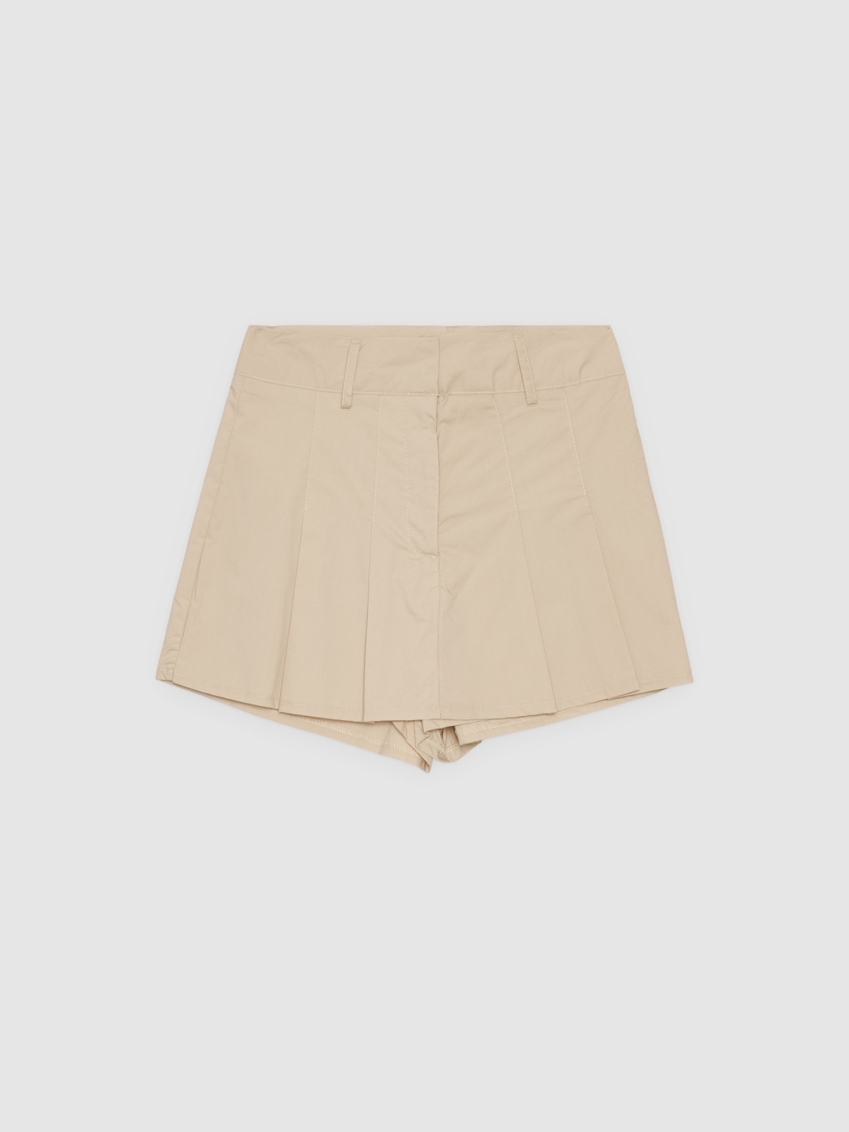 %Pto% Pleated skort sand front view