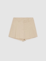 %Pto% Pleated skort sand front view